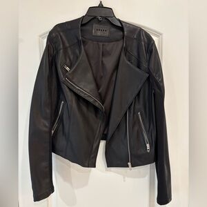 Blank NYC faux leather moto jacket